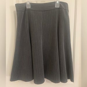 Grey pinstripe skirt